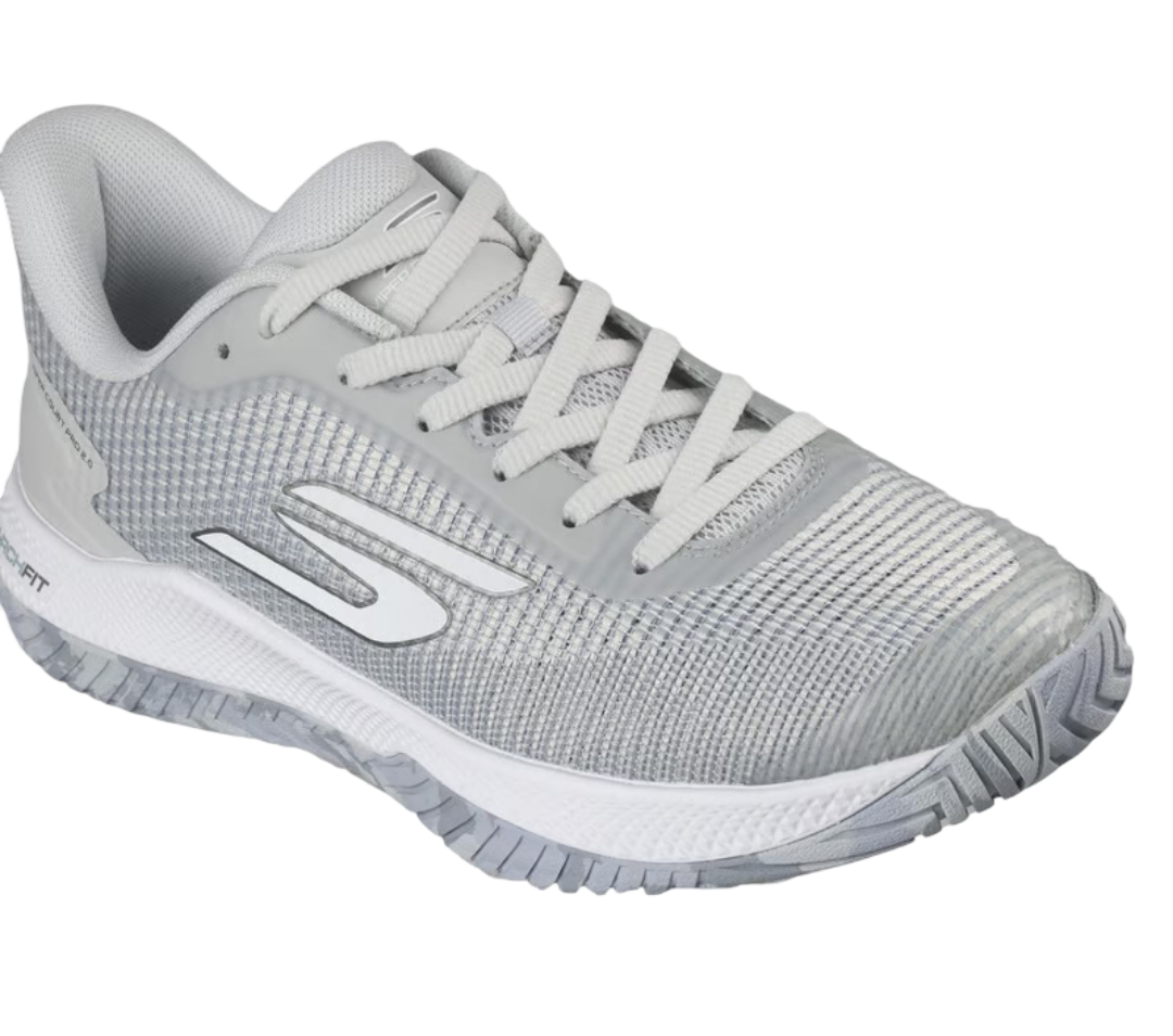 Giày Pickleball Sketcher GO Pickleball Viper Court Pro 2.0 (Xám Nhạt)